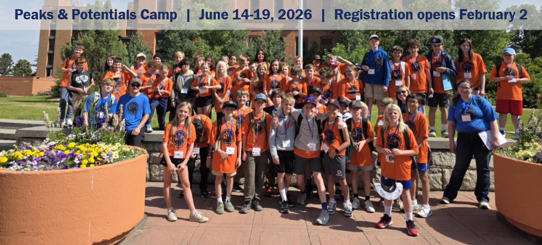 Peaks & Potentials Camp,  June 14-19, 2026, Registration opens February 2 