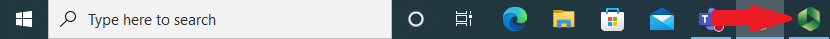 Panopto icon in the Windows taskbar