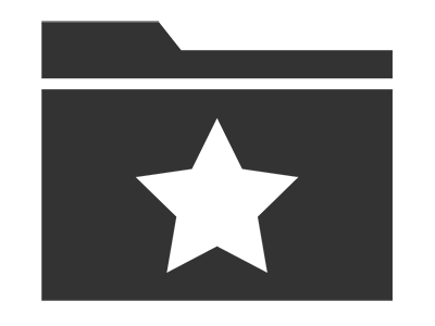 Folder with a star