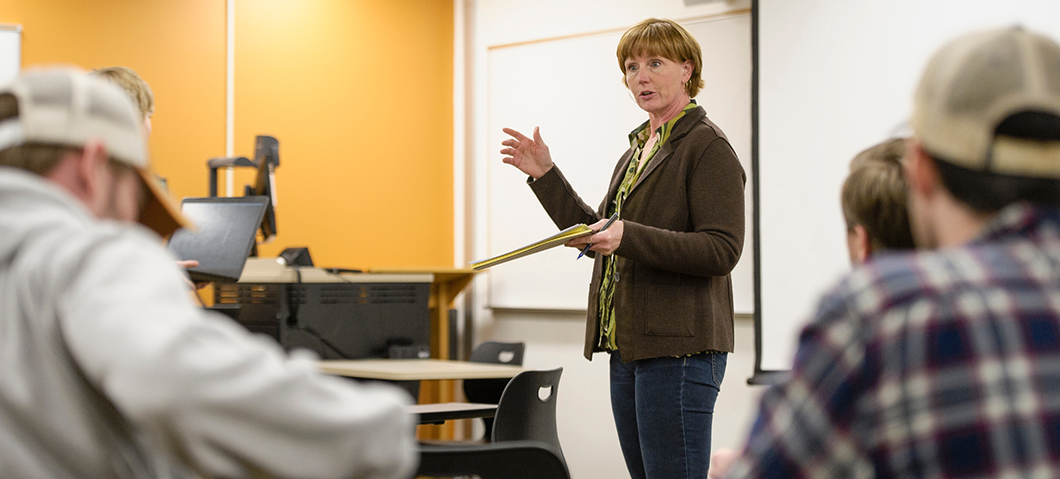 Teacher in a classroom